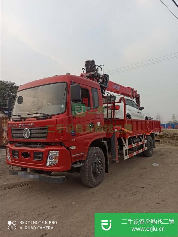湖北出售二手東風(fēng)單橋8噸4節(jié)臂隨車吊