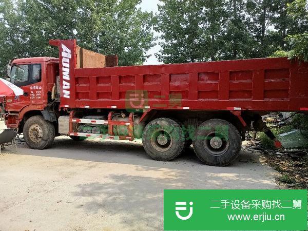 山東出售二手歐曼后八輪5米6自卸車
