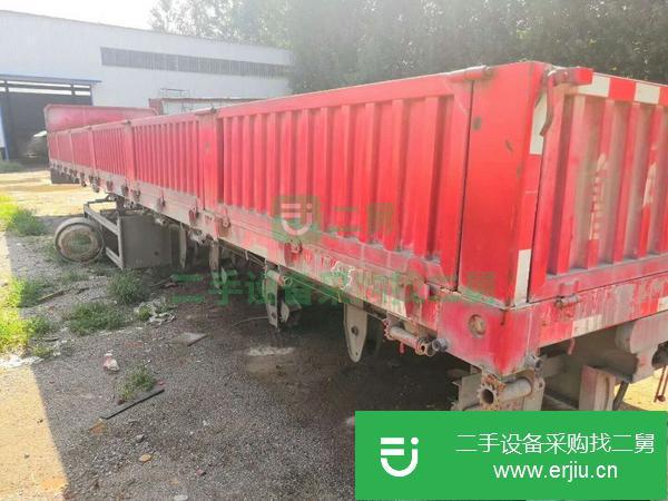 山東出售二手13米側翻掛車