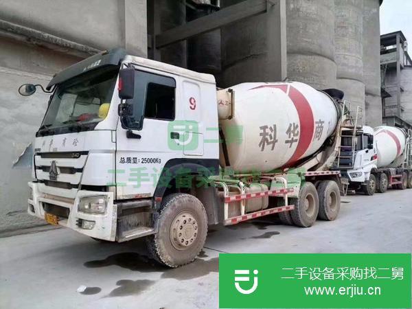 黑龍江蘇出售二手豪沃12方攪拌罐車