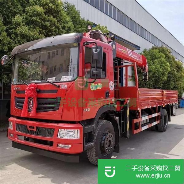 湖北出售二手東風(fēng)單橋6.1米貨箱隨車(chē)吊