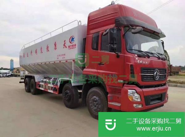 湖北出售二手40方福田歐曼前四后八飼料運輸車