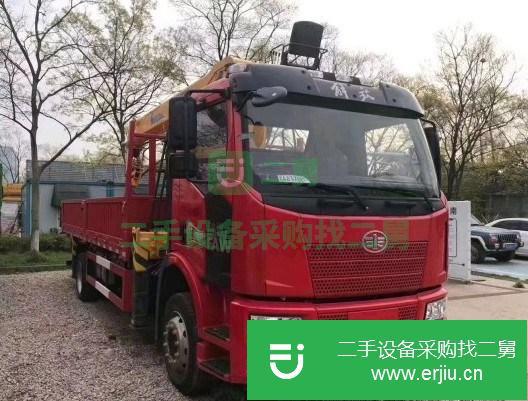 江蘇出售二手解放J6單橋隨車吊