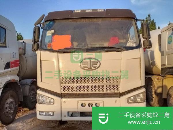 山東出售二手解放前四后八20方攪拌車