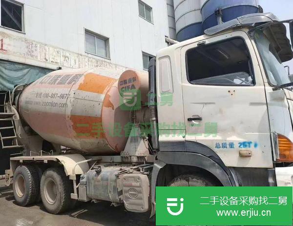 湖南出售二手日野10方攪拌車