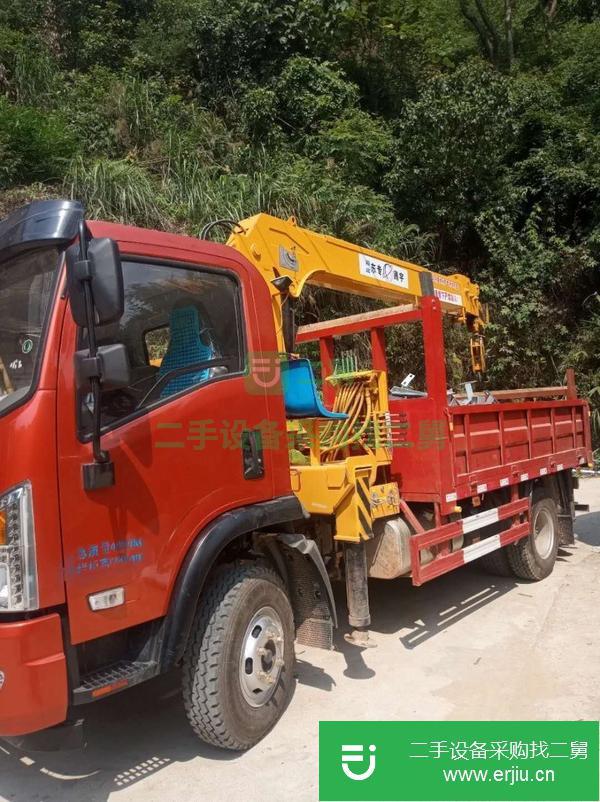 山西出售二手4噸藍牌隨車吊