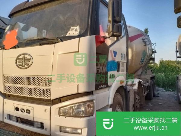 山東出售二手解放前四后八20方攪拌車