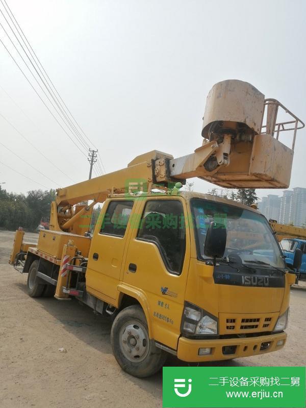 河南出售二手18米伸縮臂高空工程車