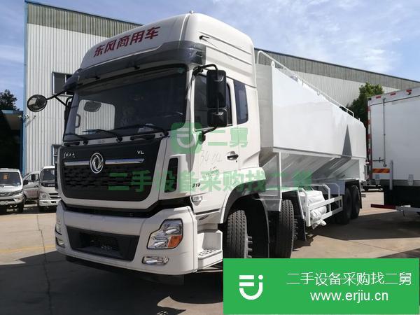 湖北出售二手東風(fēng)天龍前四后八40方散裝飼料運(yùn)輸車