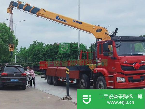 湖北出售二手陜汽濰柴前四后八隨車吊