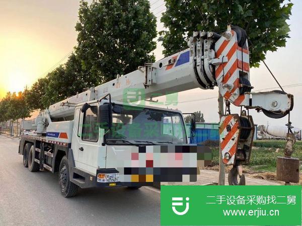 河北出售二手中聯(lián)藍色關(guān)愛20vF汽車吊
