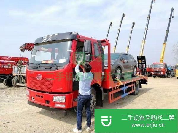 河南出售二手挖機平板運輸車