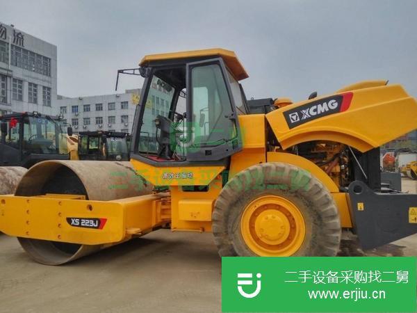 上海出售二手單鋼輪振動徐工22噸壓路機