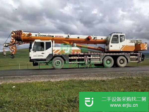 河北出售二手中聯(lián)橙色關(guān)愛25vf5汽車吊