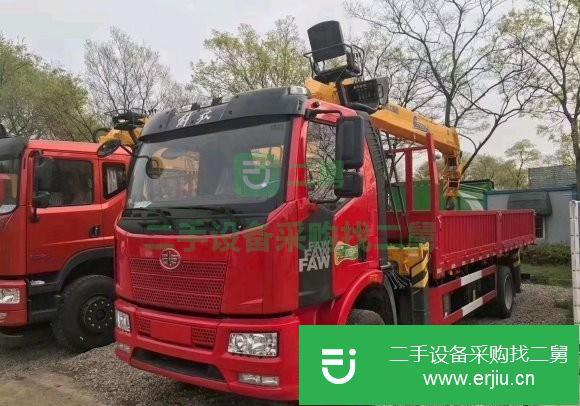 江蘇出售二手解放J6單橋隨車吊