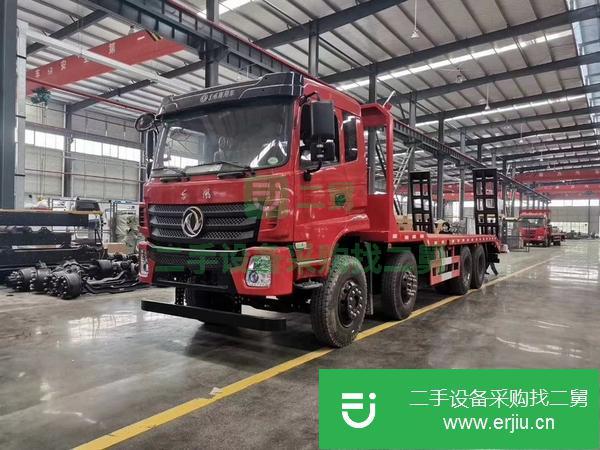 湖北出售二手東風D17前四后八挖機平板運輸車