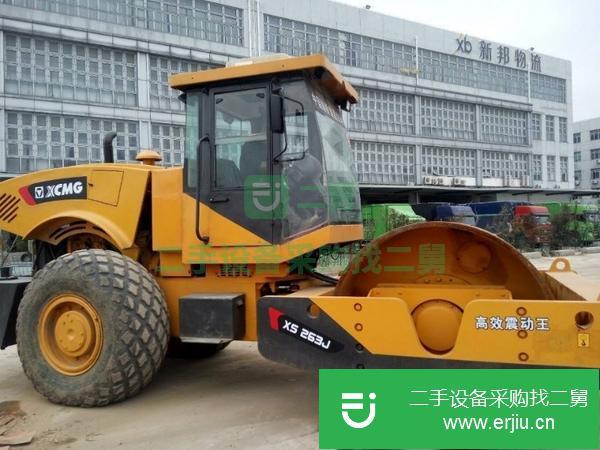 上海出售二手單鋼輪振動徐工22噸壓路機