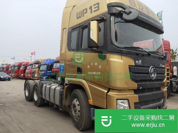 山東出售二手德龍牽引車，國五排放 500馬力帶原車液力緩速器