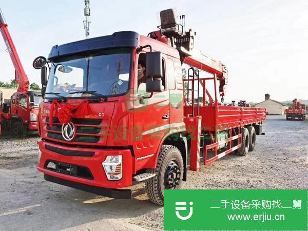 湖北出售二手東風后雙橋12噸隨車吊