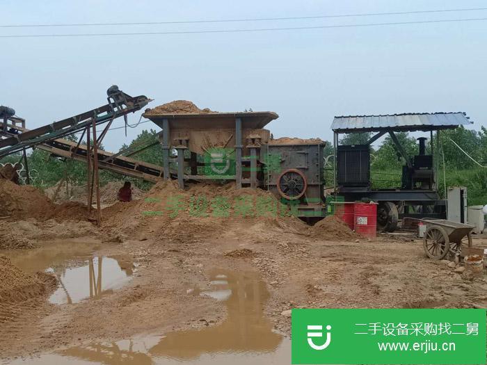 河南出售二手箱式移動破碎機