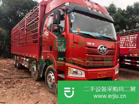 江西出售二手一汽解放J6P倉柵載貨車