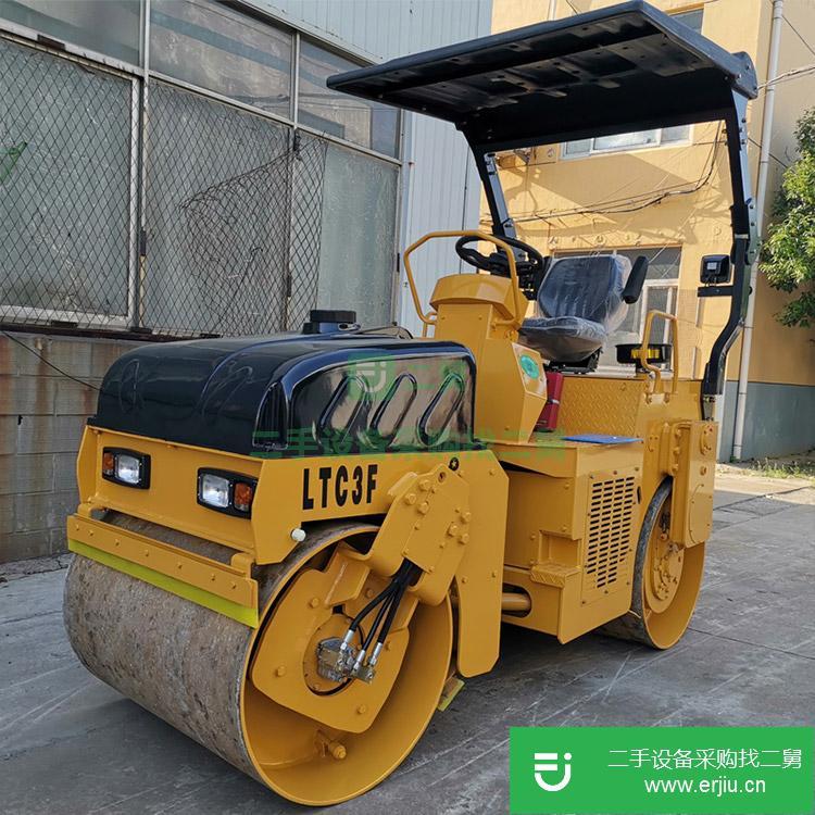 山東出售二手振動3噸座駕式壓路機