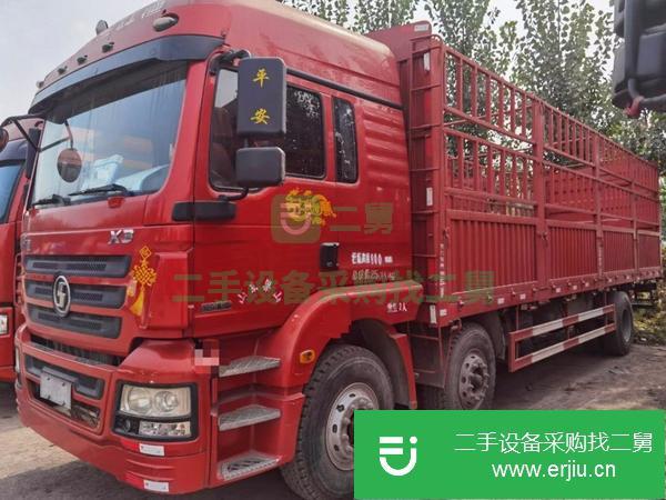 吉林出售二手國五9.6米前四后四陜汽軒德高欄貨車