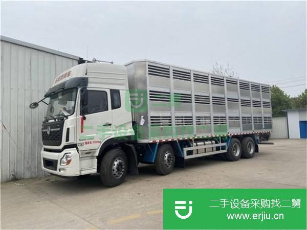 河北出售二手福田歐曼前四后八畜禽運輸車