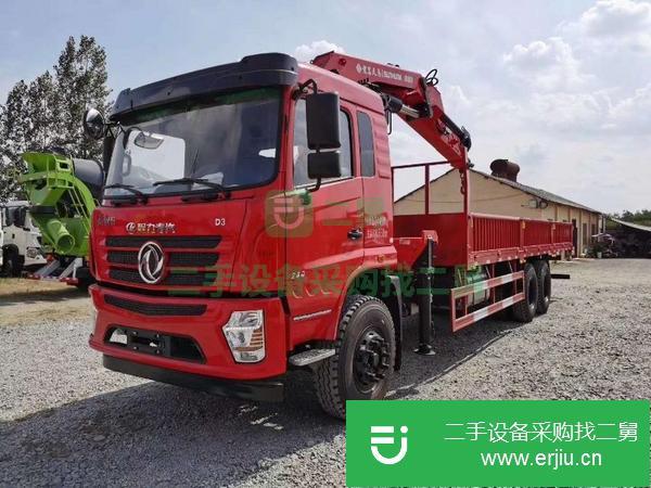 湖北出售二手宏昌天馬15噸折臂隨車吊