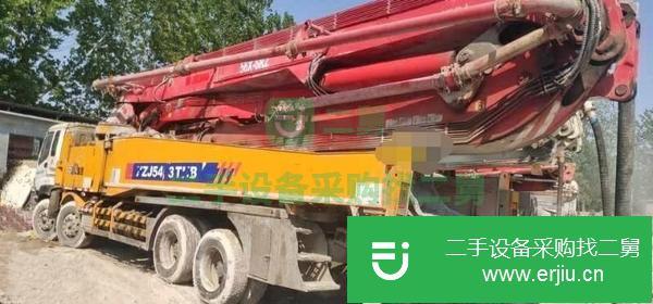 江蘇出售二手56米泵車，4橋X腿6節臂