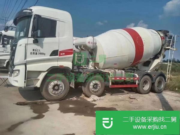 江蘇出售二手三一輕量化前四后八攪拌車國五12方