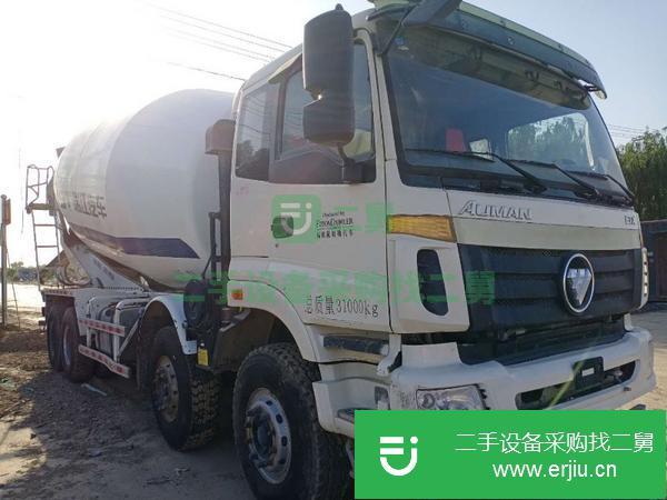 山東出售二手歐曼攪拌車后八輪國(guó)五20方375馬力