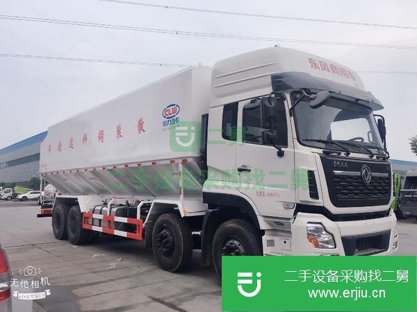 湖北出售二手東風(fēng)天龍20噸散裝飼料運(yùn)輸車