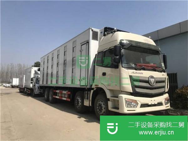 河北出售二手福田歐曼前四后八畜禽運輸車