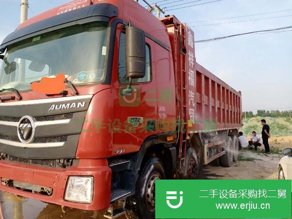 山東出售二手歐曼自卸車前四后八國五390馬力