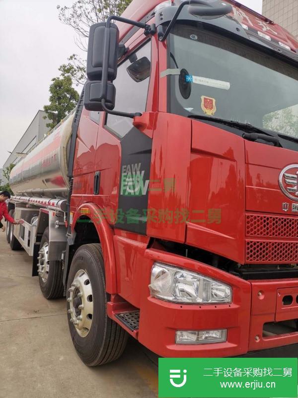 廣東出售二手解放前四后八鋁合金油罐車