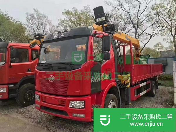 湖北出售二手解放J6隨車吊