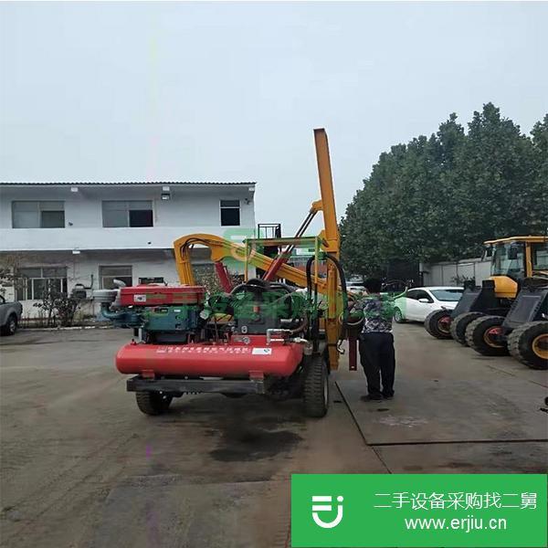 吉林出售二手裝載式護(hù)欄打樁機(jī)