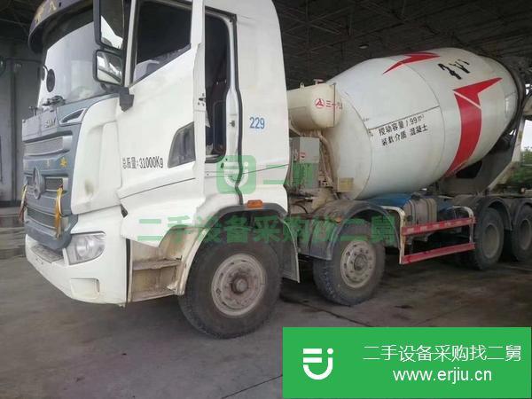 江蘇出售二手三一輕量化前四后八攪拌車國五12方