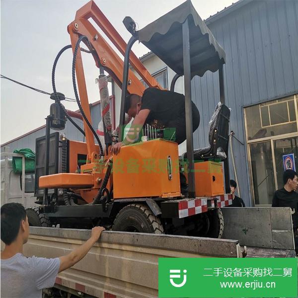 吉林出售二手裝載式護(hù)欄打樁機(jī)