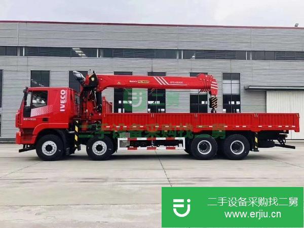 湖北出售二手上汽紅巖14噸隨車吊