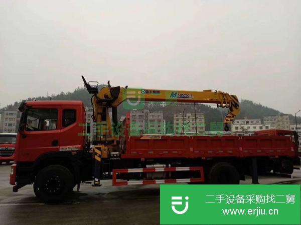 山西出售二手東風單橋10噸隨車吊