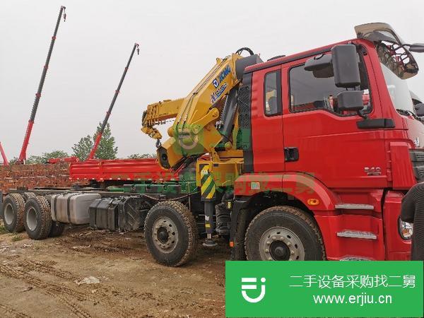 云南出售二手陜汽12噸折臂隨車吊