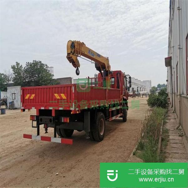 湖北出售二手柳汽小三軸10噸隨車吊