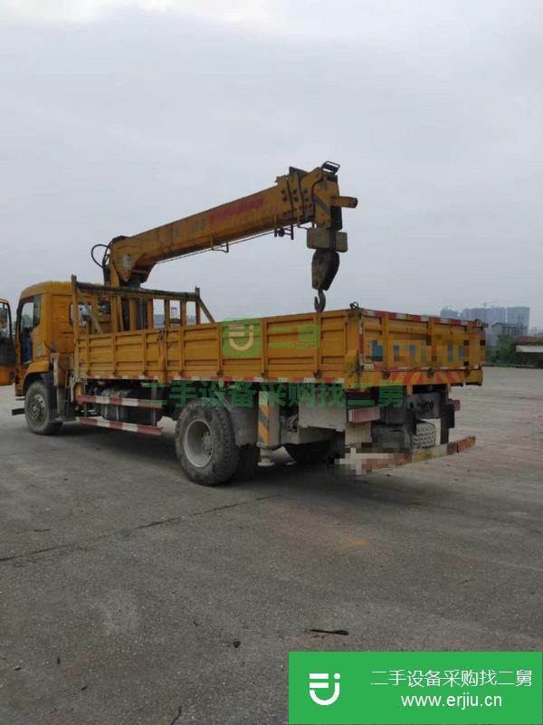 廣西出售二手東風單橋十噸隨車吊