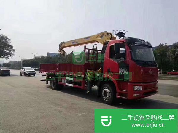 湖北出售二手解放J6隨車吊