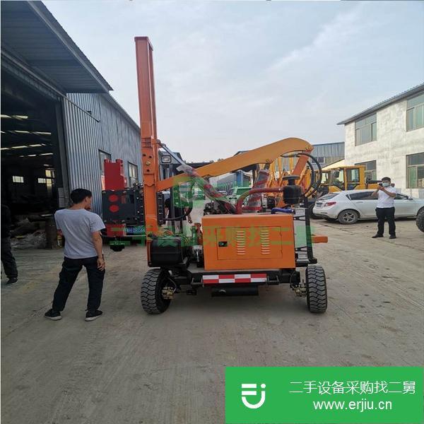 吉林出售二手裝載式護(hù)欄打樁機(jī)