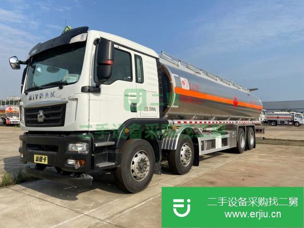 陜西出售二手前四后八21噸汕德卡油罐車,可分期!