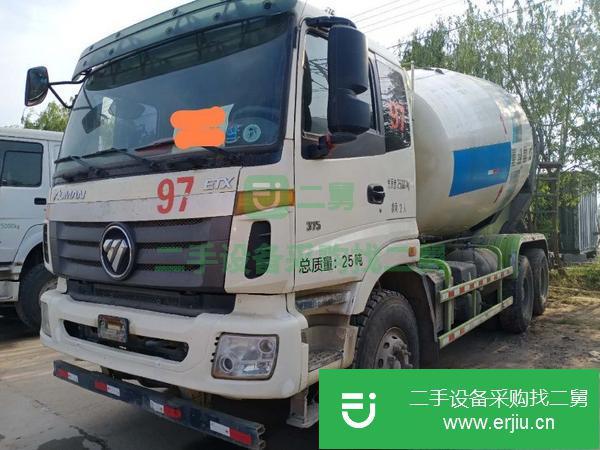 山東出售二手歐曼攪拌車國五后八輪14方375馬力