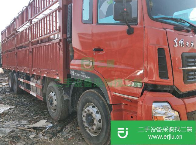 江西出售二手東風天龍前四后八高欄載貨車
